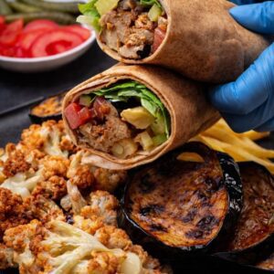 Gebratene Gemüse Sandwich-Rolle (vegetarisch)